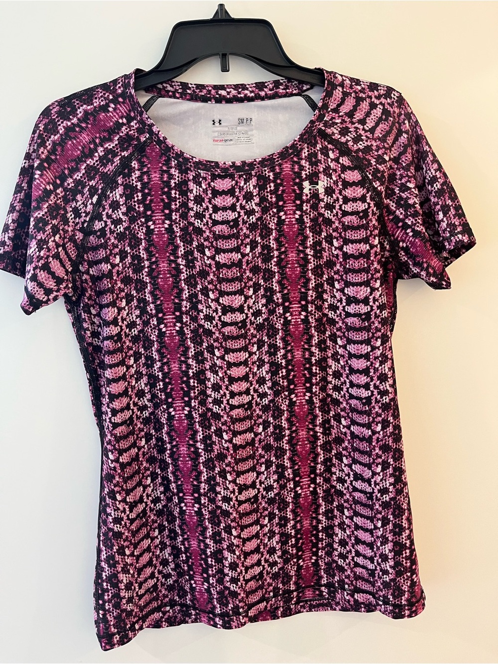 Under Armour Pink Snake Print Tee